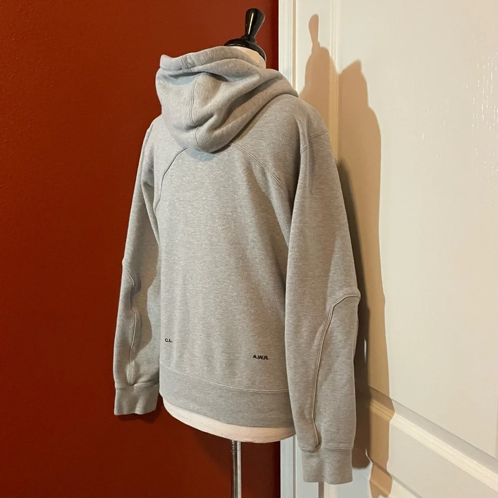 Nike x Nocta Men’s Gray Heather Fleece Center Swoosh Drake OVO Hoodie Sweatshirt